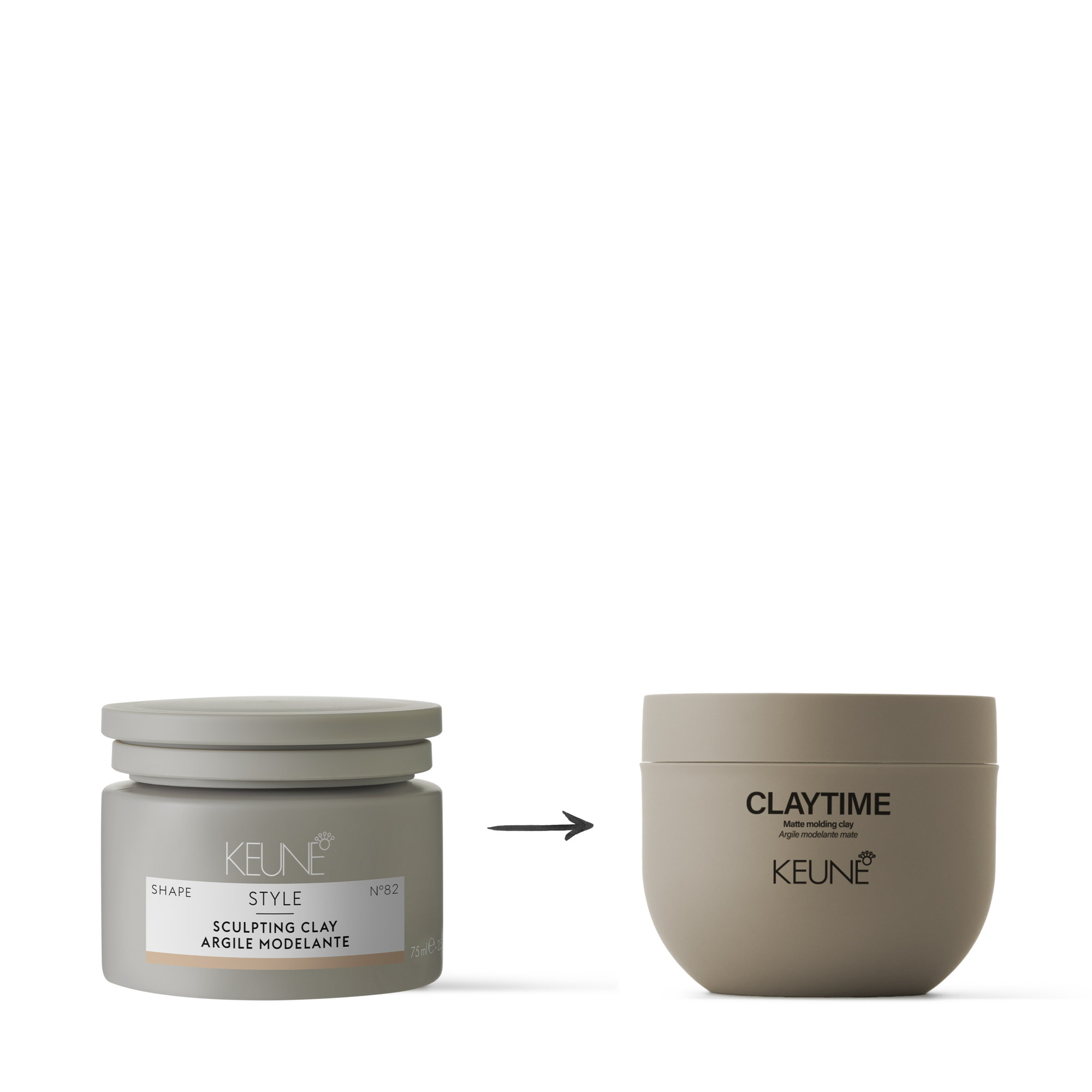 Keune Claytime: Flexibler Halt und mattes Finish, Anti-Fett Effekt und perfekt für Kurzhaarfrisuren.